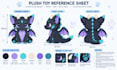 create custom plush reference sheet stuffed animal  tech pack