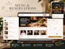 build a restaurant website with an online menu and table reservation system