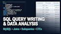 write sql queries and analyse your data