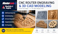 Use mastercam or vectric aspire for cnc router engraving and 3d cad ...