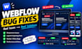 fix bugs and responsive issues in webflow