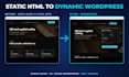 convert your meta muse or ai HTML website to dynamic wordpress