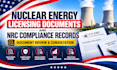 review nuclear energy licensing documents and nrc compliance records