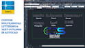 create custom lettering and stencil designs in autocad