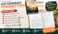 edit, resize, fix rejected book for amazon kdp book formatting, book interior