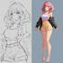 draw anime illustrations for you nsfw