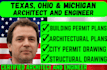 be tx oh mi architect for permit drawings and engineer for building permit plans