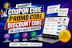 submit coupon code promo code discount code on 200 deals websites amazon shopify