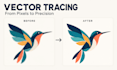 vector trace your ai generated logo or image to svg