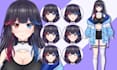 design vtuber model,live2d vtuber,2d vtuber model for vtube studio