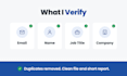 verify and clean your b2b leads and contact database