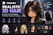 Create realistic custom 3d hair models for roblox avatars by ...