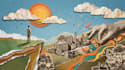 create paper collage animation for music video