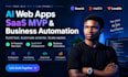 develop ai web apps saas mvp and business automation using base44 replit lovable