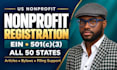 register your US nonprofit get ein and file your 501c3 application