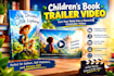 create a cinematic animated children book trailer video