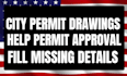 be your california architect for city permit drawing permit ready engineer stamp