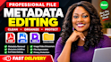 do expert metadata editing, bulk data fixing, photo, video, audio file editing