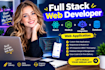 full stack web developer react node js API integration database web application