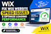 optimize wix website speed