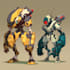 design custom robot, mecha and cartoon character