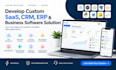 develop custom saas, crm, erp and business software solution