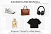 remove image background, transparent white for amazon
