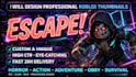 design 3d cartoon minecraft thumbnail