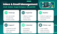 manage your gmail or outlook inbox, email replies and customer support