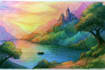 paint fantasy landscape illustrations