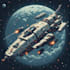 draw epic sci fi spaceships with unique futuristic designs