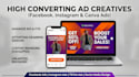design high converting facebook ads and instagram ad creatives