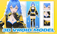 create custom 3d vroid vtuber model, vrchat avatar and rigging