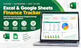 create automated excel spreadsheet finance tracker, google sheet budget tracker