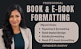 do book formatting, paperback formatting or proofreading