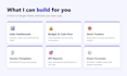 create custom excel and google sheets dashboards