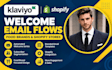 set up klaviyo welcome email flows for brands shopify