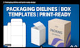 design product packaging dielines supplement labels box templates custom mockups