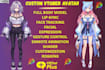create anime vtuber model, 3d vrchat avatar, vrm, vseeface rigging