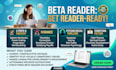 beta read litrpg progression fantasy, romance beta reader psychological thriller