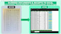 convert PDF, scanned documents and images to excel