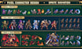 create custom pixel art characters, sprites and sprite sheets for your 2d