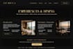 design luxury resort hotel website in figma