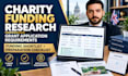research charity funding and grant application requirements