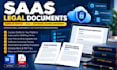 draft saas terms of service eula and software license agreement