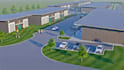 create steel industrial factory and warehouse with 3d visualization