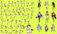 pixel art sprite sheet pixel art animation 8bits 16bits anime sprite video game