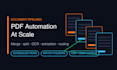 automate PDF processing, merge, split, ocr and data extraction