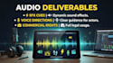 write a compelling podcast script with sound directions