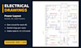 draw electrical layout and single line diagram in autocad